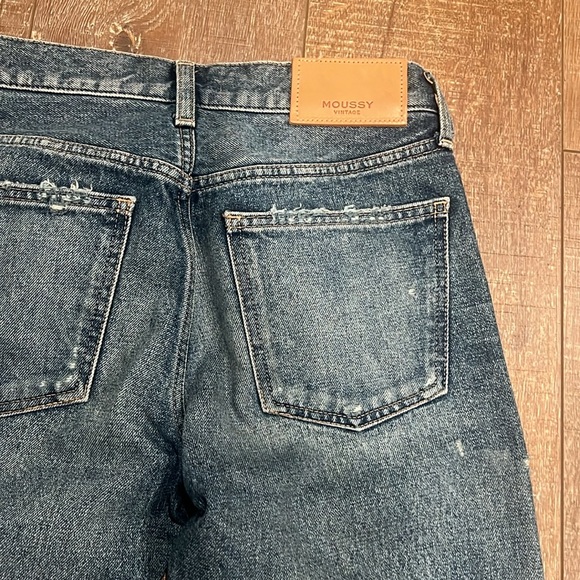 Moussy Vintage Distressed Cropped Frayed Ankle Skinny Jeans 25 - Picture 8 of 10